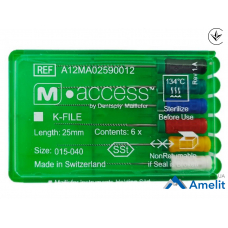 Інструмент ручний K-File M-Access №15-40 (Dentsply Maillefer), 6 шт./пак.